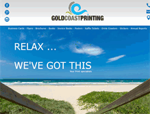 Tablet Screenshot of goldcoastprinting.com.au